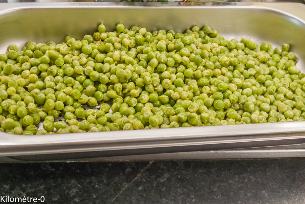 Frittata aux petits pois et à la rosette - Étape 2