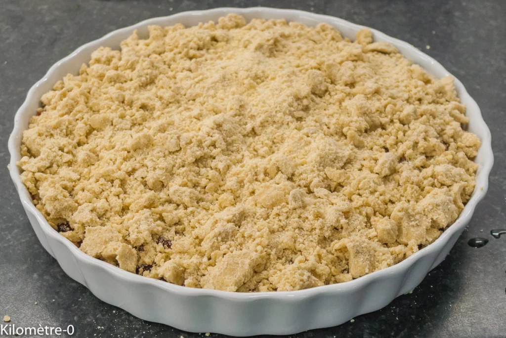 Crumble aux prunes du congélateur - Étape 5