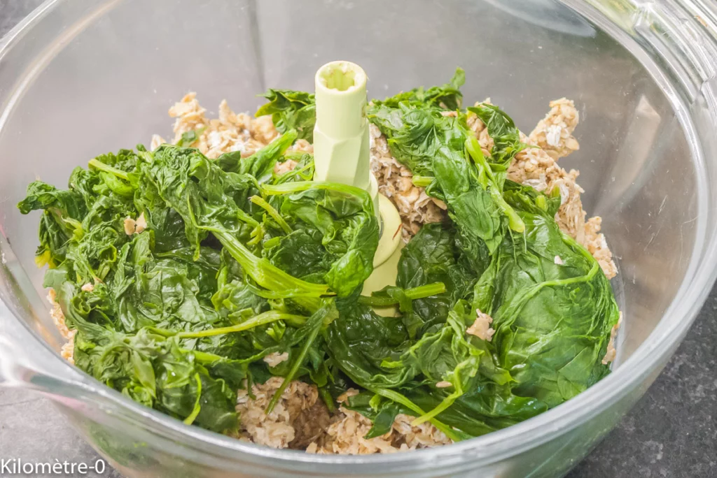 Boulettes de flocons d&rsquo;avoine aux épinards et à la ricotta - Étape 3