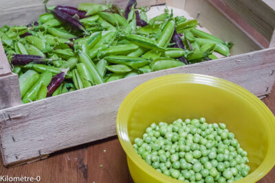 Photo de recette de petits pois, frais, jardin, bio, printemps, cuire des petits pois, cuisson des petits pois, frais, surgelés, Kilomètre-0, blog de cuisine réalisée à partir de produits de saison et issus de circuits courts