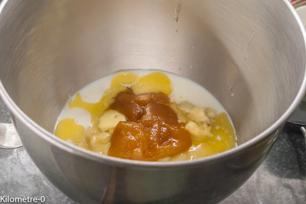 Gâteau du matin sans oeufs aux bananes et palets de chocolat noir - Étape 2