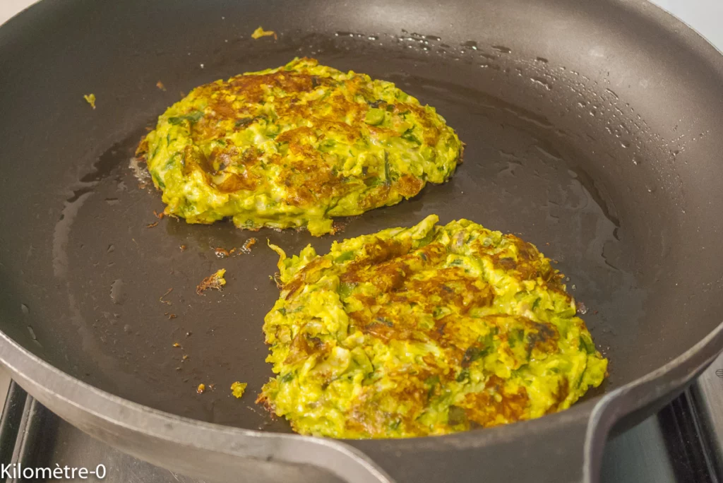 Burger à la galette de petits pois - Étape 5
