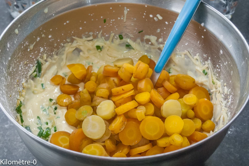 Gâteau salé aux carottes, aux oeufs et à la ricotta - Étape 5