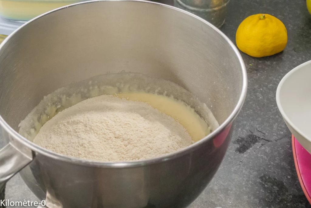 Gâteau à la ricotta, amandes, citron et palets de chocolat - Étape 3