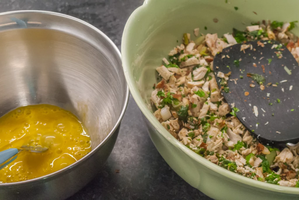 Pastilla au poulet, amandes et cannelle - Étape 5