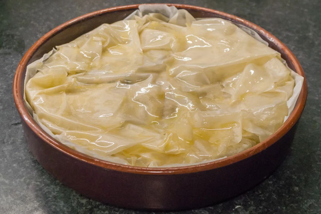 Pastilla au poulet, amandes et cannelle - Étape 7