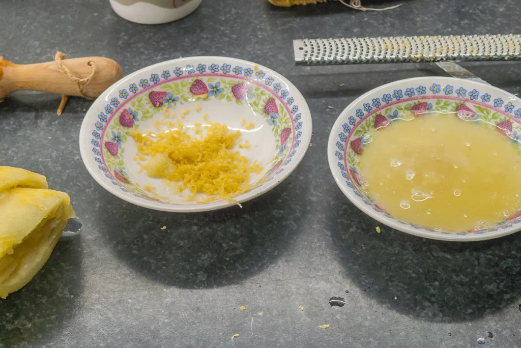 Cake citron amandes - Étape 1