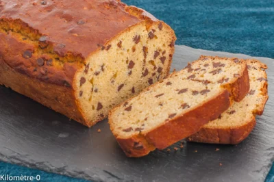 Photo de recette de gâteau du matin, cake, gâteau, farines de riz et pois chiche et au chocolatKilomètre-0, blog de cuisine réalisée à partir de produits de saison et issus de circuits courts