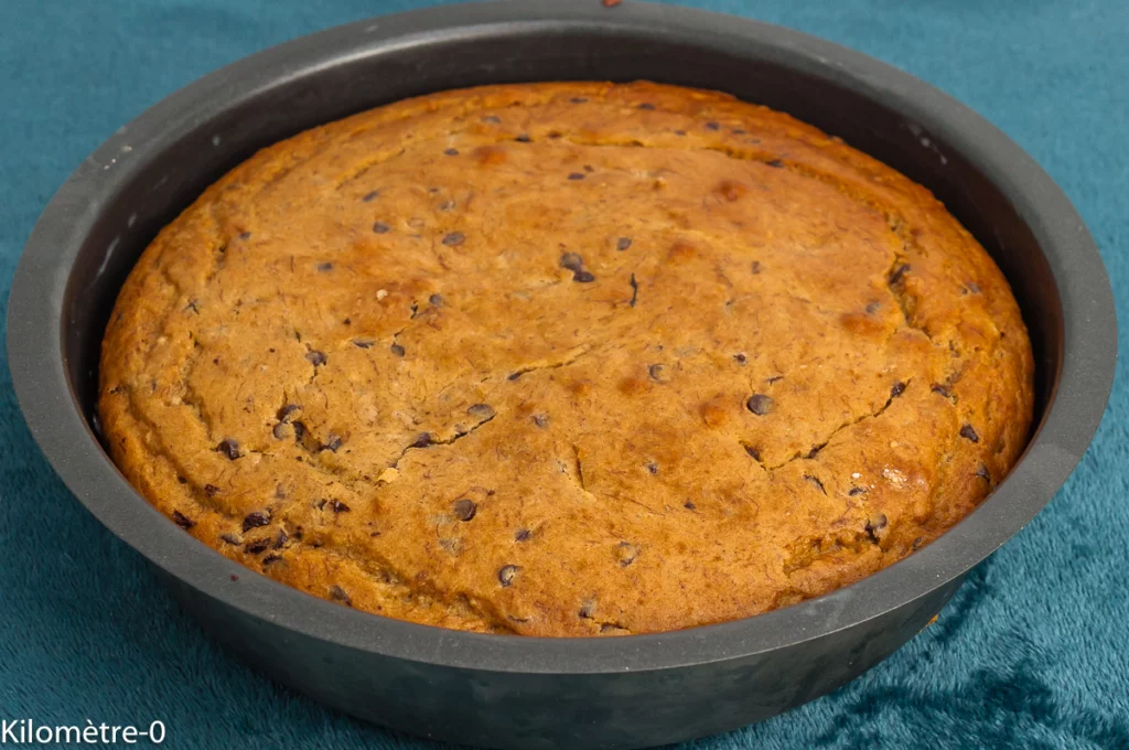 Gâteau du matin aux trois farines (petit épeautre, pois chiche et blé noir) et pépites de chocolat - Étape 5