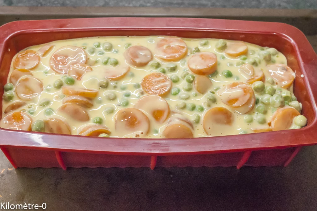 Terrine aux petits pois et carottes - Étape 6