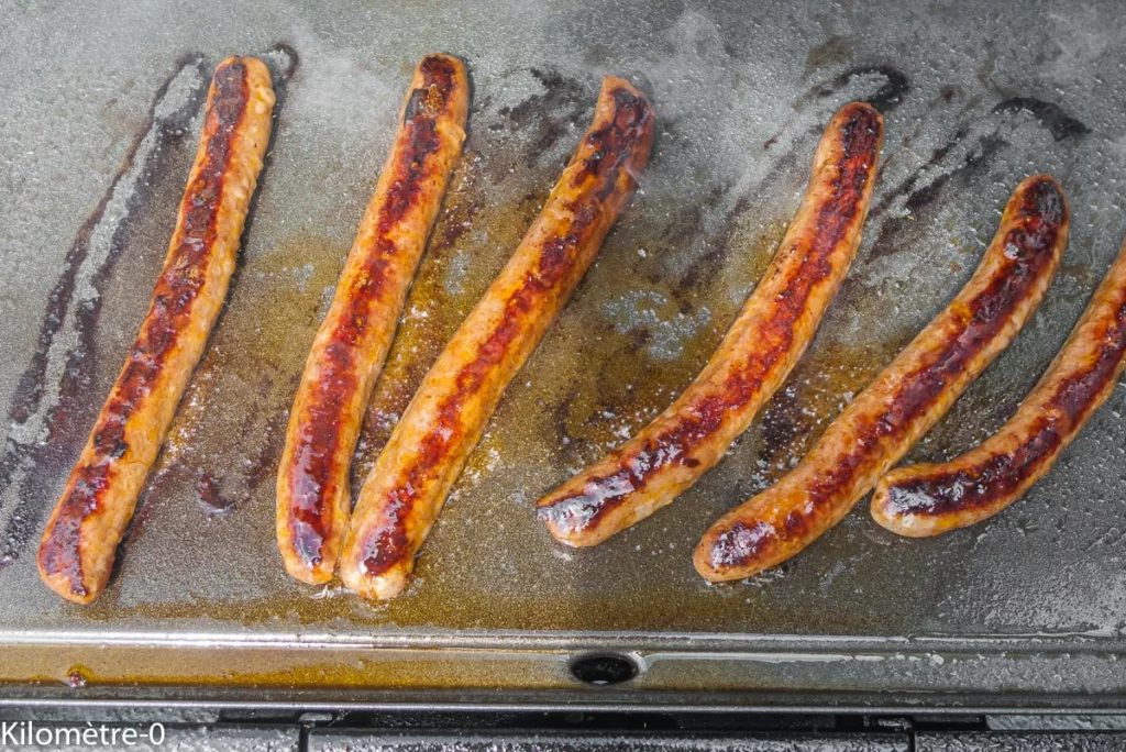 Merguez de boeuf aux pommes de terre nouvelles et plantain lancéolé - Étape 5