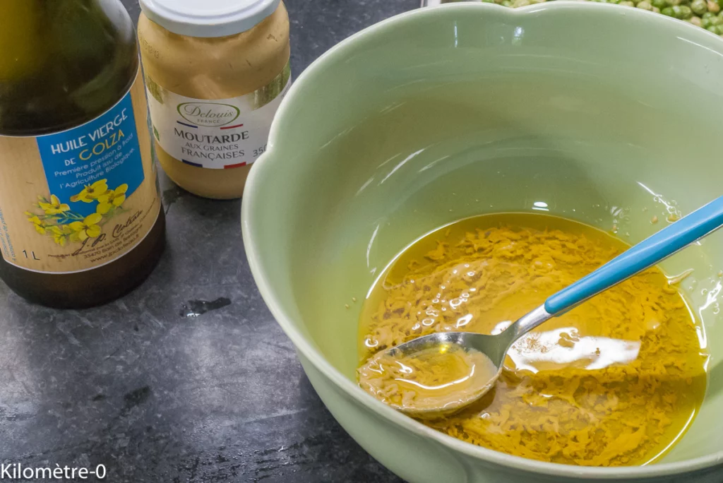 Salade de riz et lentilles au concombre et radis - Étape 4