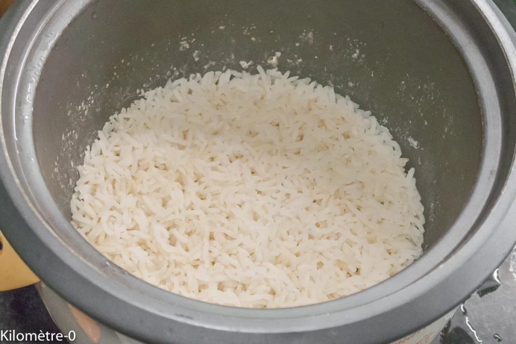 Salade de riz et lentilles au concombre et radis - Étape 3