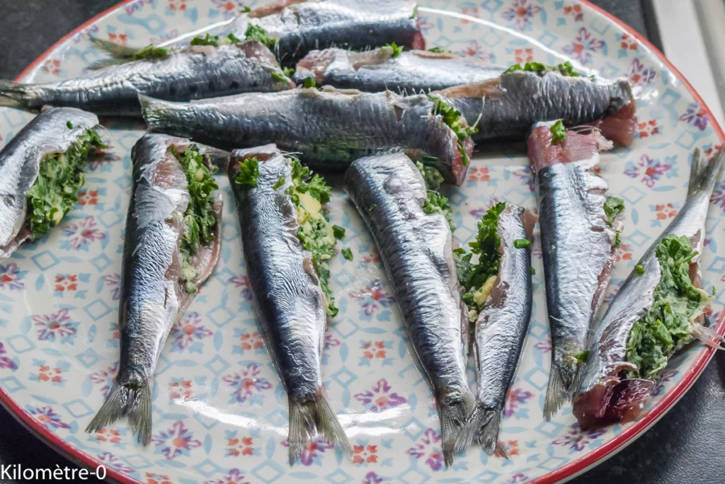 Sardines farcies aux fines herbes - Étape 4