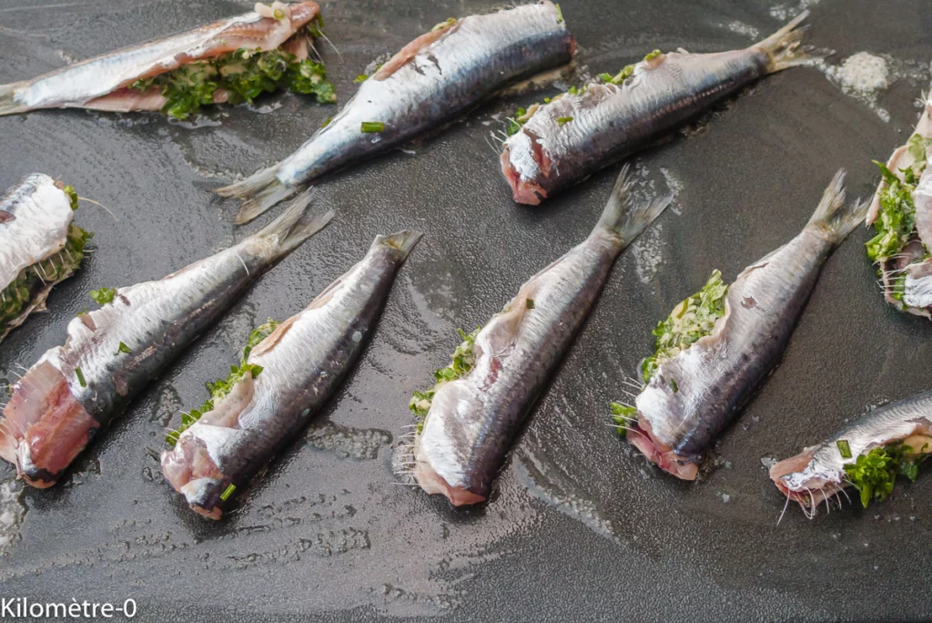 Sardines farcies aux fines herbes - Étape 5
