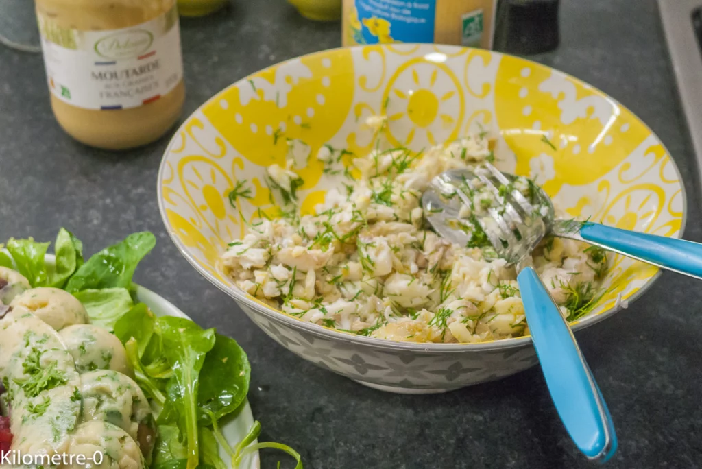 Couronne de pommes de terre aux olives, betteraves et merlu - Étape 7