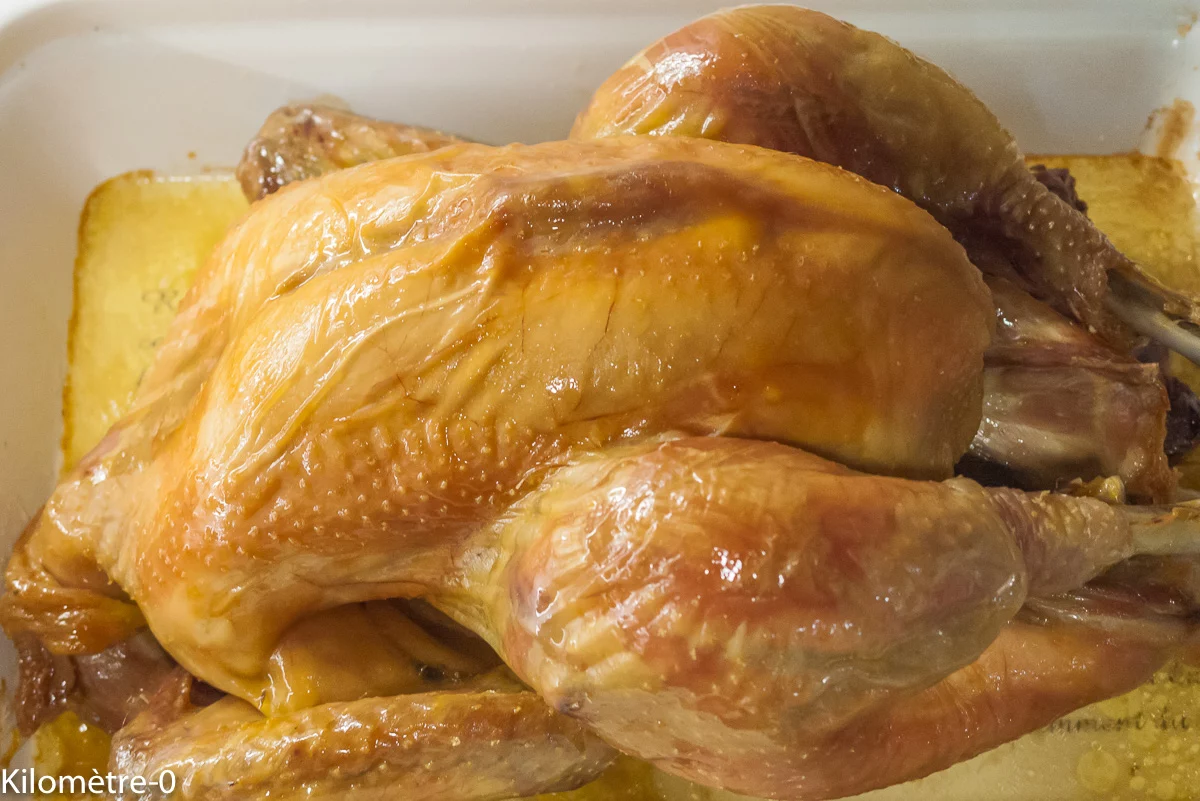 Photo de recette de poulet, four, basse température, moelleux, poulet fermier, bio, volaille, tendre, Kilomètre-0, blog de cuisine réalisée à partir de produits de saison et issus de circuits courts