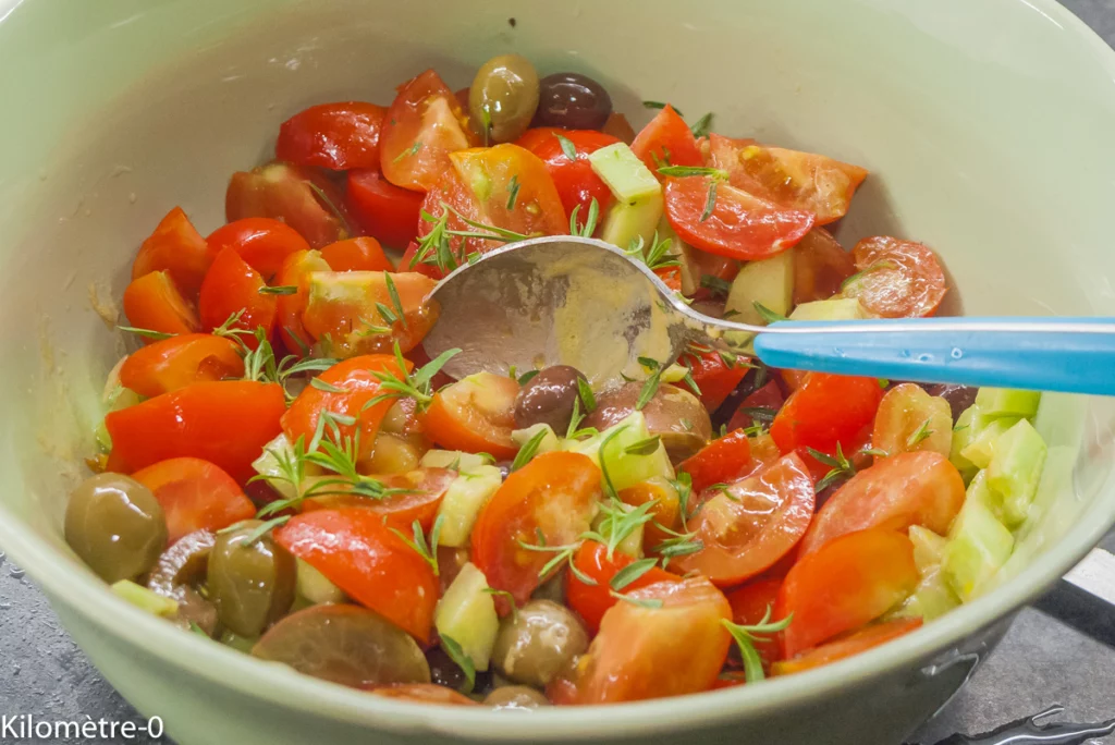 Keftedes aux pommes de terre et salade grecque - Étape 7