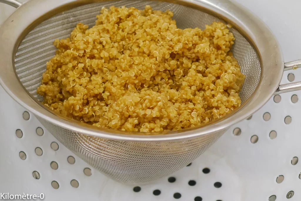 Salade de quinoa, betterave et courgette - Étape 1
