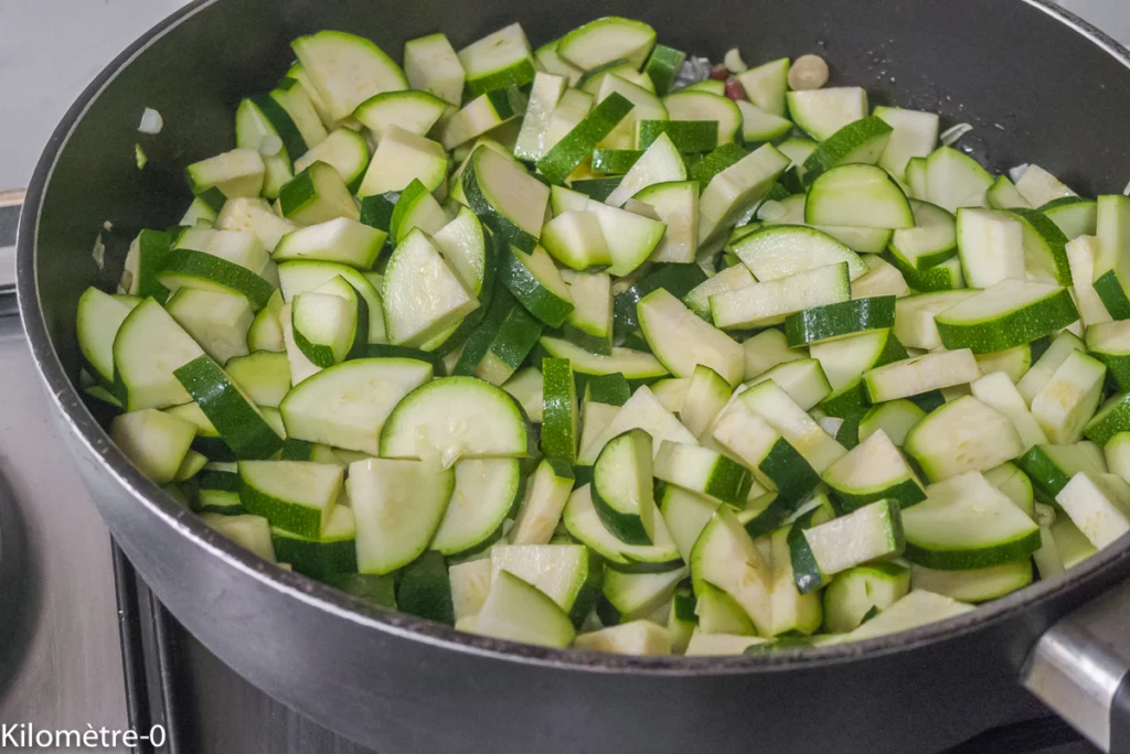 Gâteau de courgettes italien (scarpaccia di zucchine) - Étape 2