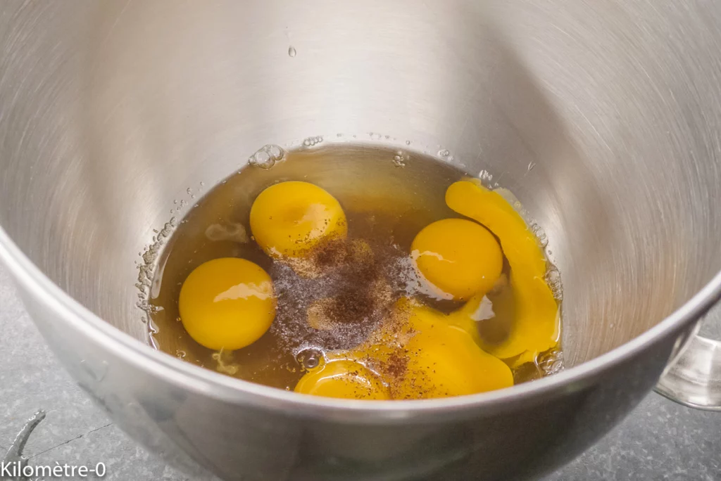 Flan aux framboises - Étape 2