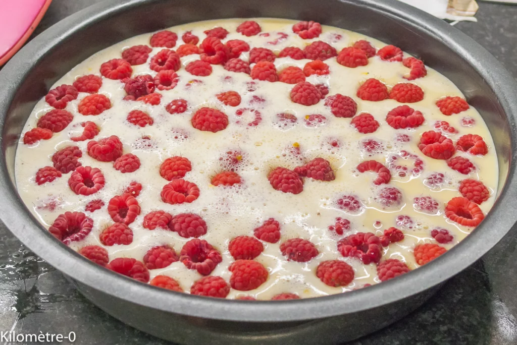 Flan aux framboises - Étape 4