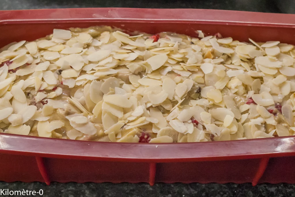 Gâteau du matin au petit épeautre, framboises et chocolat - Étape 5