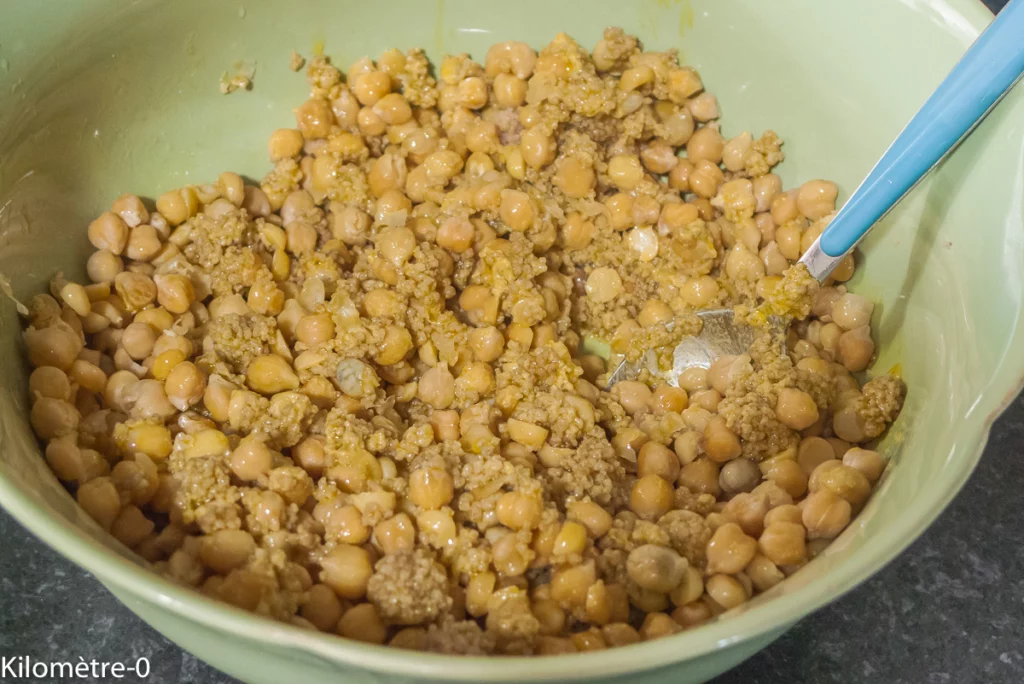 Salade de pois chiches, sarrasin, betterave et petits pois - Étape 8