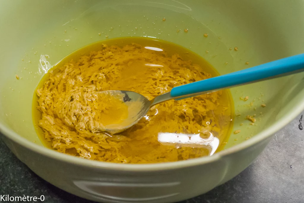 Salade de kasha, betteraves, haricots verts et sardines grillées - Étape 4