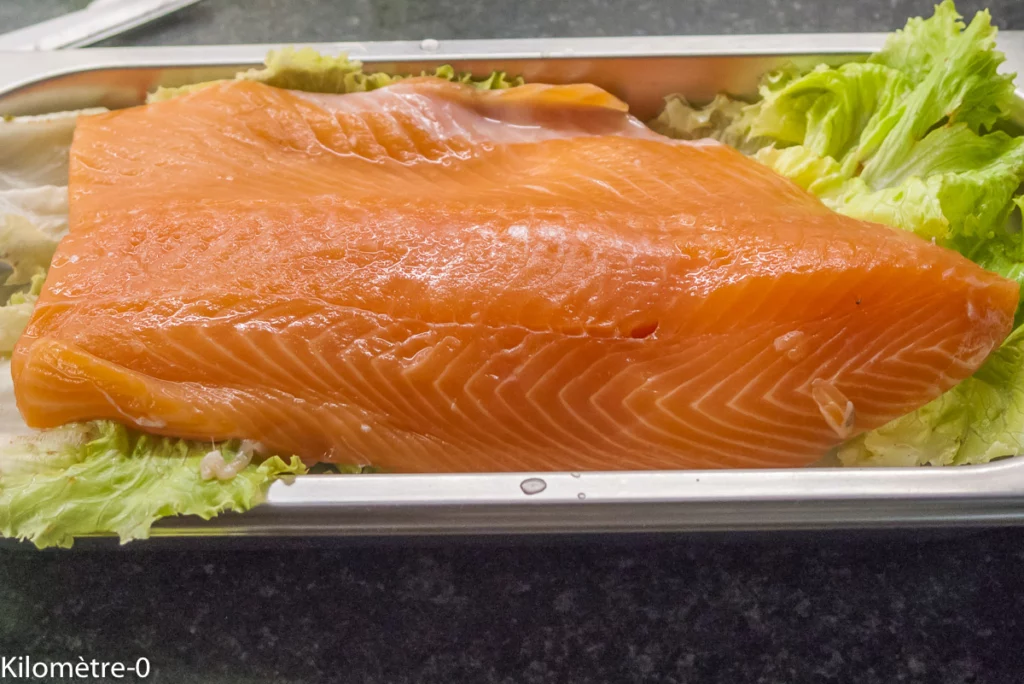 Salade de saumon aux tomates anciennes - Étape 1