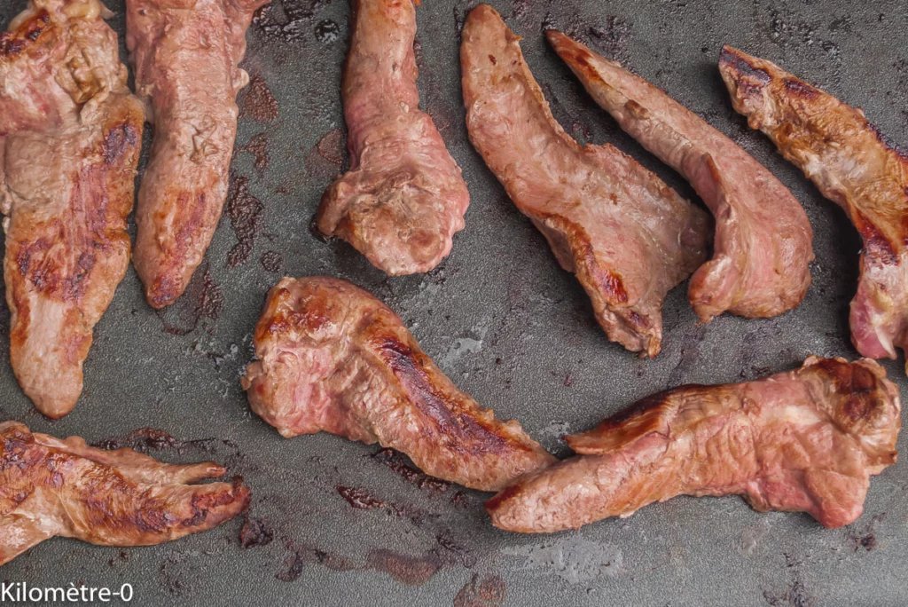 Aiguillettes de canard aux haricots blancs et au chou rave - Étape 6
