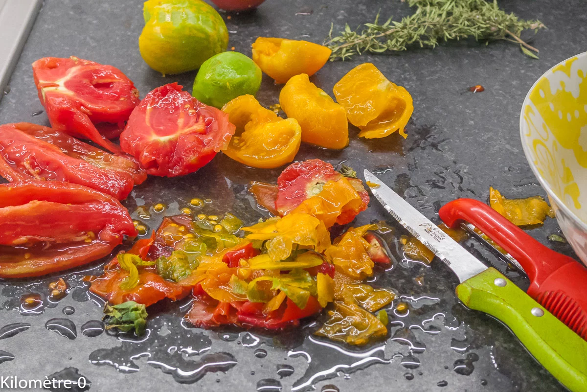 Photo de recette de Kilomètre-0, blog de cuisine réalisée à partir de produits de saison et issus de circuits courts