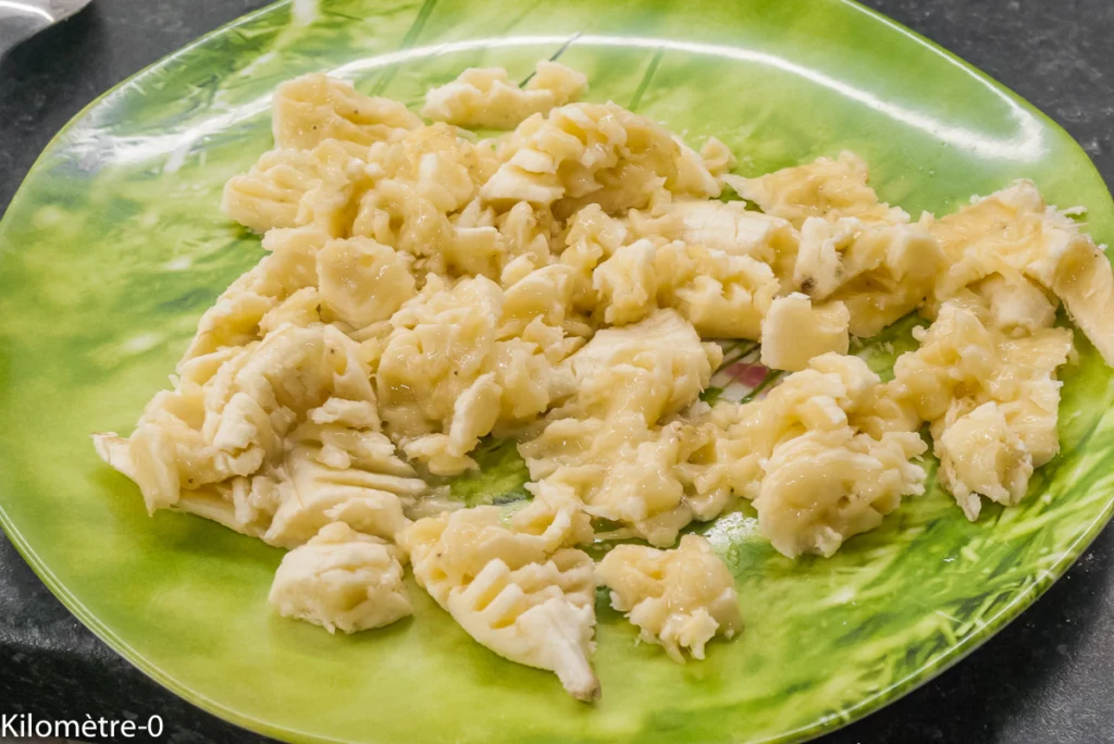 Gâteau du matin aux farines de pois chiche, de blé noir et de petit épeautre, aux bananes et palets de chocolat noir - Étape 2