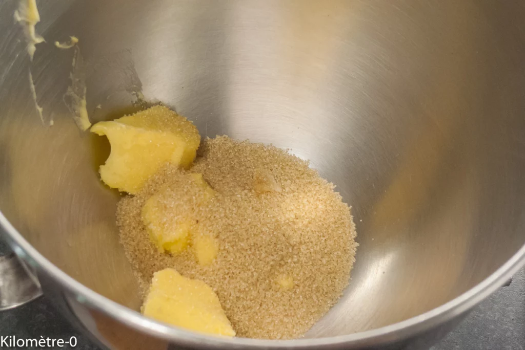 Gâteau fondant aux pêches - Étape 1