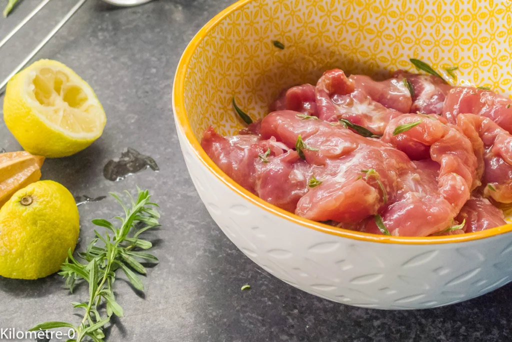 Grillades de porc (araignée) aux pommes de terre nouvelles - Étape 1