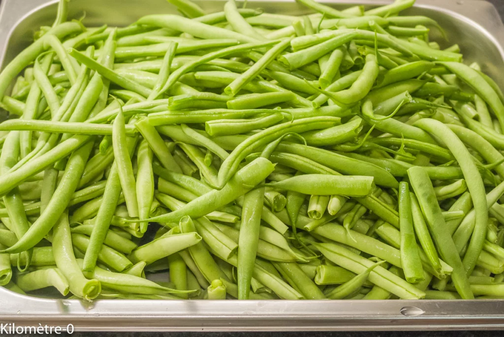 Salade de kasha, betteraves, haricots verts et sardines grillées - Étape 1