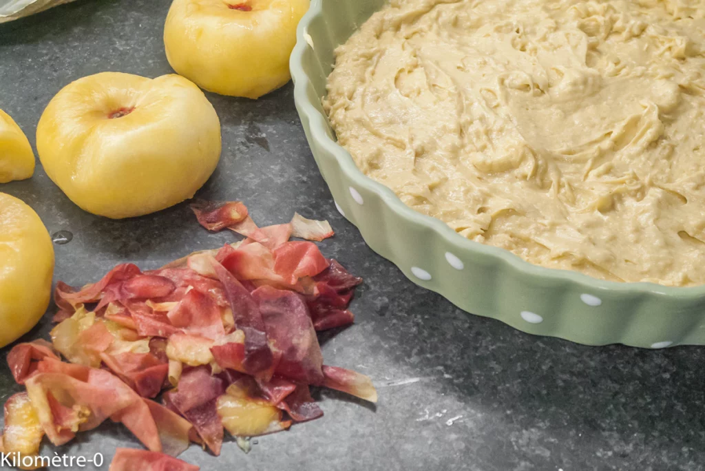 Gâteau fondant aux pêches - Étape 4