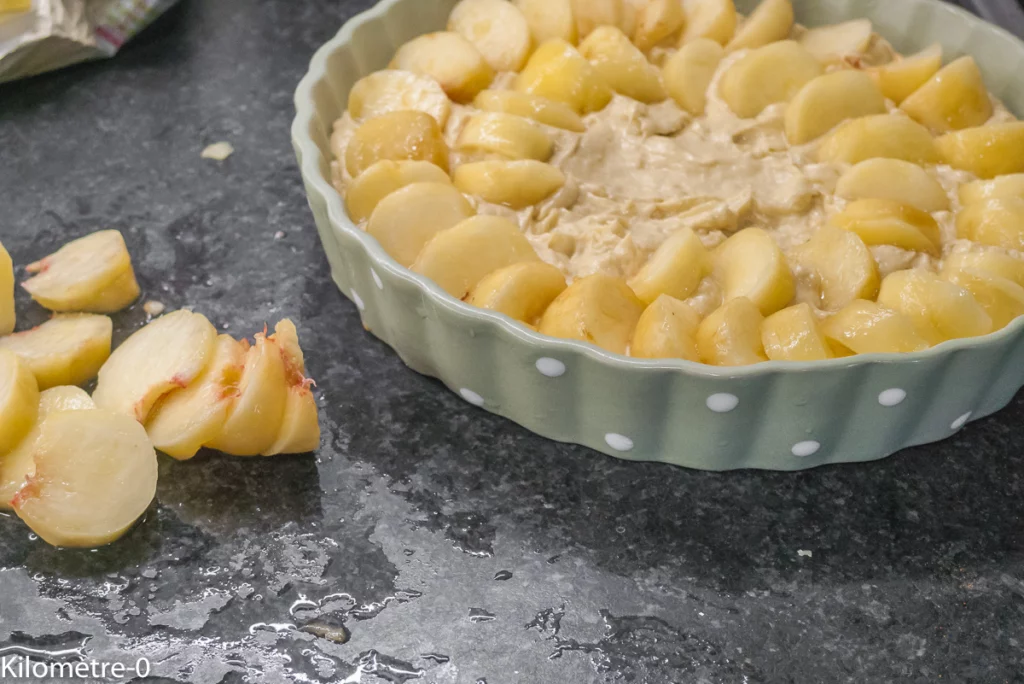 Gâteau fondant aux pêches - Étape 5