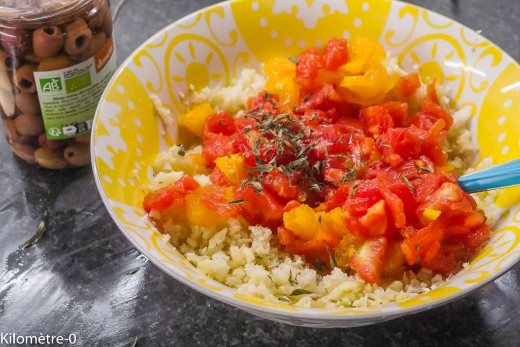 Taboulé de chou fleur aux légumes d&rsquo;été - Étape 7