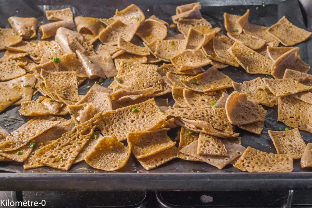 Chips de galettes de sarrasin au beurre et aux épices - Étape 8