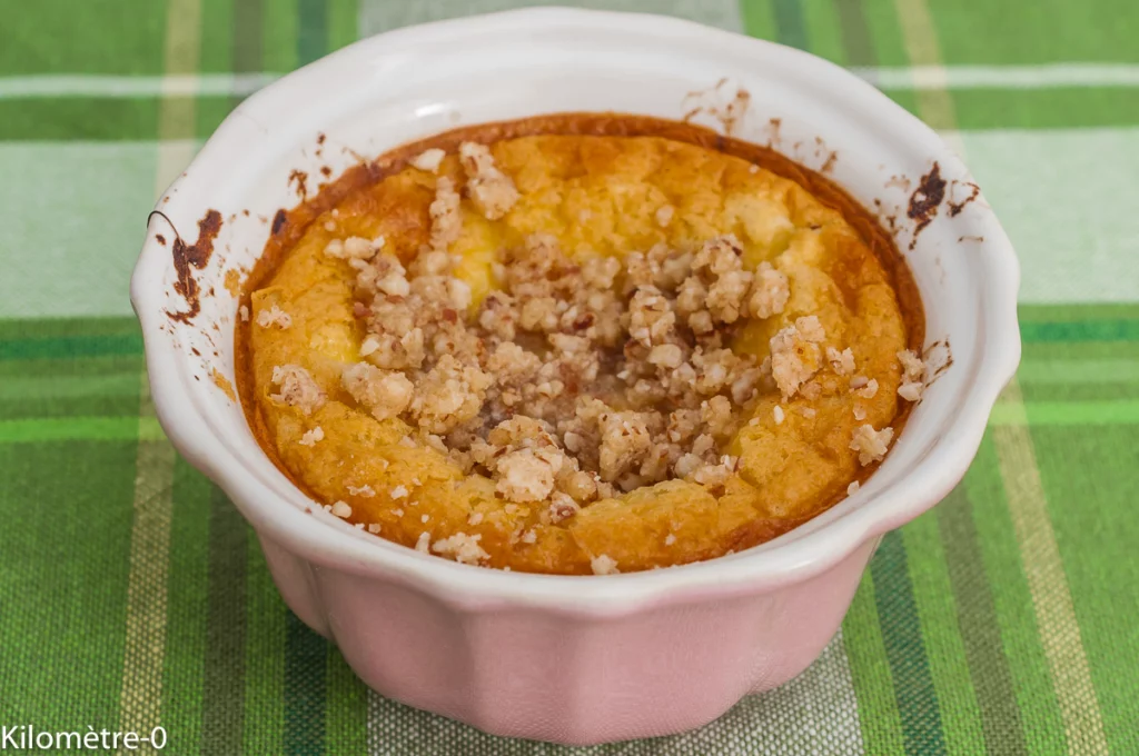 Clafoutis à la rhubarbe avec son streusel aux amandes - Étape 9