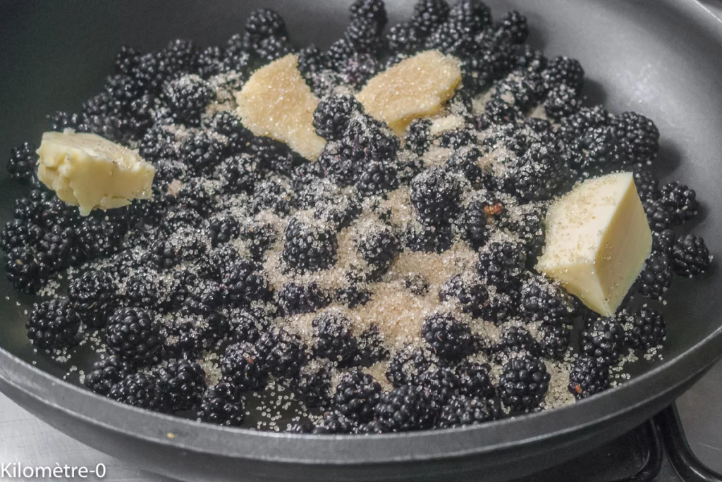 Gâteau du matin aux mûres et au chocolat - Étape 2