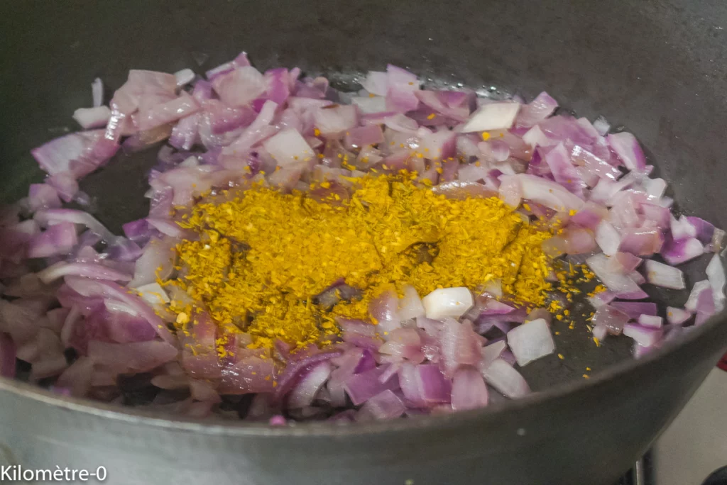 Mijoté d&rsquo;aubergines aux épices et au chorizo - Étape 3