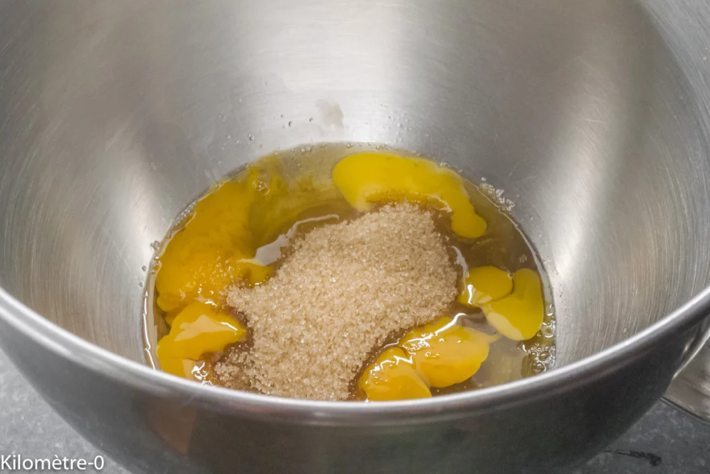 Gâteau moelleux à la rhubarbe - Étape 3