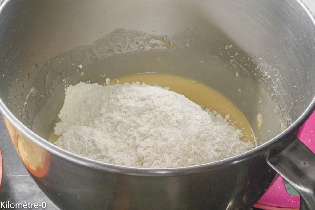 Gâteau du matin pêches amande - Étape 3