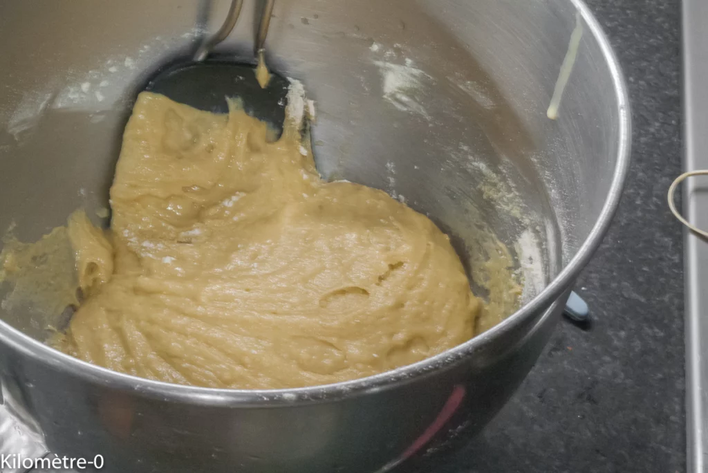 Gâteau du matin pêches amande - Étape 4