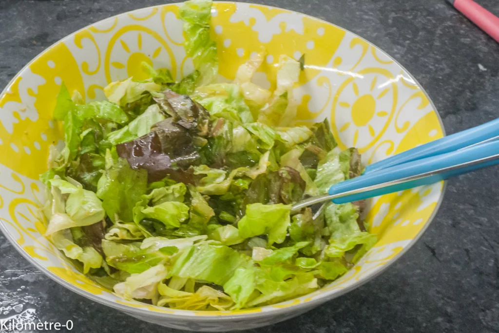Salade de haricots verts aux betteraves et olives - Étape 4