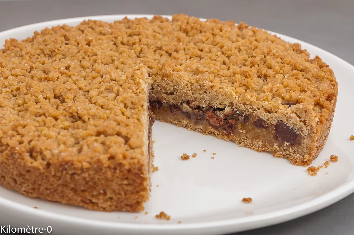 Photo de recette de dessert, gâteau, italien, cuisine du monde, Italie, sbriciolata , orange, chocolat, tarte crumble, facile, Kilomètre-0, blog de cuisine réalisée à partir de produits de saison et issus de circuits courts