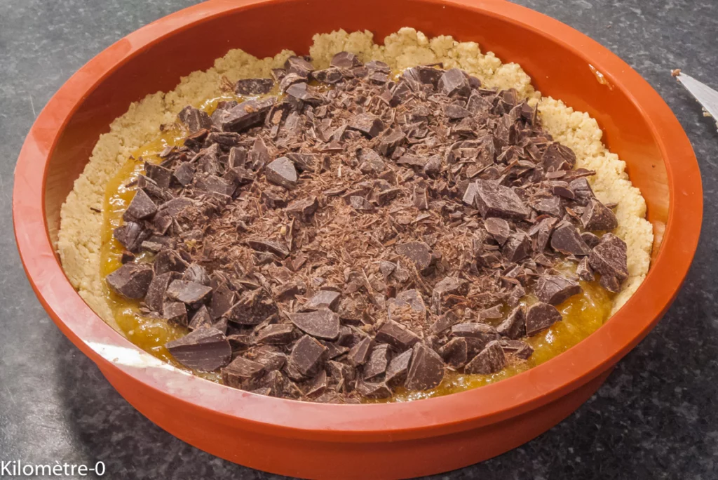 Sbriciolata orange chocolat (tarte crumble) - Étape 6