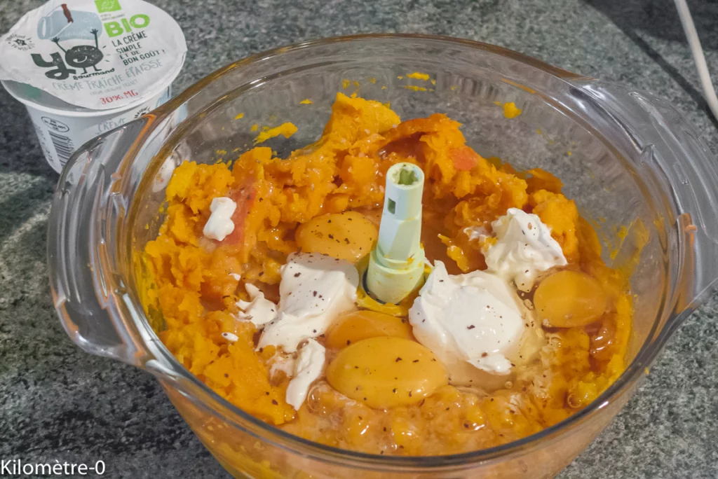 Tarte salée au potimarron, chorizo et emmental - Étape 3